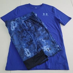 Under Armour Blue T-Shirt and Shorts Set